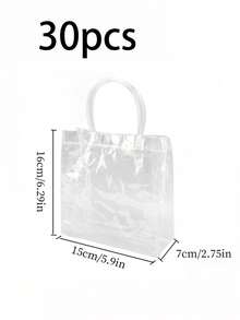 PVC Handbag Transparent Souvenir Bag Gift Bag Stall Gift Bag Plastic Clothing Store Bag - Clear - View 8