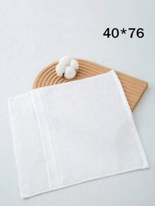 SHEIN 一套毛巾套装 - 包括一条 86*160cm 的大浴巾（简约图案）、一条 40*76cm 的小面巾和一条 34*34cm 的手巾。速干、吸水性强、触感柔软，适用于浴室、酒店、健身房、旅行、假日礼品、海滩、户外、客厅、学校入口、美容院、家庭浴室等场所。 - 白色 - 查看 10