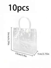 PVC Handbag Transparent Souvenir Bag Gift Bag Stall Gift Bag Plastic Clothing Store Bag - Clear - View 6