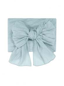 Irokai Solid Color Elegant Knotted Fashionable Yukata, Suitable For Summer Wear - Blue - View 1