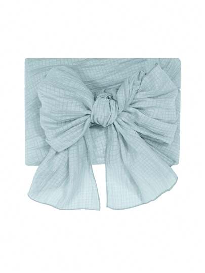 Irokai 纯色优雅打结时尚浴衣，适合夏季穿着