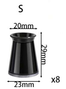 4/8/16/24PCS Round-Chair Leg Floor Protectors, Furniture Pads For Hardwood Floors, Furniture Sliders For Chair Legs, Rectangle Floor Protectors For Chairs, Silicone Chair Leg Caps Cover,Effectively Protect The Floor And Table Legs Back To School