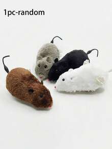 1pc Cat Toys Tease Cats And Mice Plush Simulation Self-Hilarity To Relieve Boredom And Eliminate Kittens Teasing Cat Pet Supplies