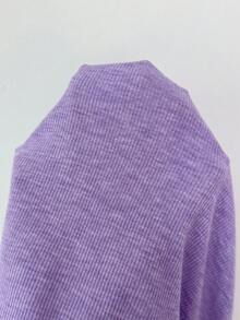 Elenzga Women's Elegant Layered V-Neck Long Sleeve Ruffle Lace Patchwork Fitted T-Shirt, Suitable For Everyday Wear In Spring, Autumn And Winter Fall Cloth For Women - Purple - View 7