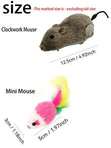 1pc Cat Toys Tease Cats And Mice Plush Simulation Self-Hilarity To Relieve Boredom And Eliminate Kittens Teasing Cat Pet Supplies