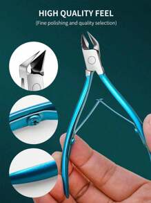 Ultra-Sharp Precision Nail Clippers - Professional-Grade Thick Nail Trimmer & Edge Cutter For Ingrown Paronychia Correction, Perfect At-Home Manicure & Pedicure, Easy To Use & Clean,Bag,Organizer,Storage - Blue - View 9