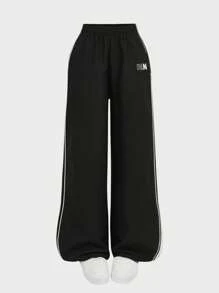 SHEIN Girlism 3pcs/Set Teen Girl Casual Outfit, Including Hoodie Sweatshirt, Spaghetti Strap Backless Top, And Elastic Waist Pants, Back To School Wear, Autumn, Streetwear, Concert Outfit Fall Winter - Multicolor - View 14