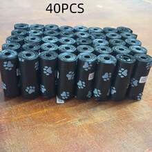 SHEIN Extra Thick Dog Poop Bags - Leak Proof & Waste-Free Pet Waste Bags For Outdoor Adventures, Camping & Travel (Convenient & Portable For Dog Owners, Random Roll Core Does Not Affect Quality) - Black - View 8