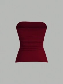 Sweetra 女士休闲百搭抹胸 - 彩色 - 查看 5