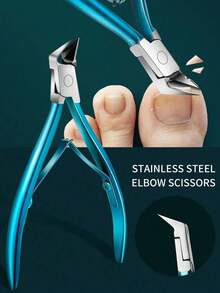 Ultra-Sharp Precision Nail Clippers - Professional-Grade Thick Nail Trimmer & Edge Cutter For Ingrown Paronychia Correction, Perfect At-Home Manicure & Pedicure, Easy To Use & Clean,Bag,Organizer,Storage - Blue - View 2