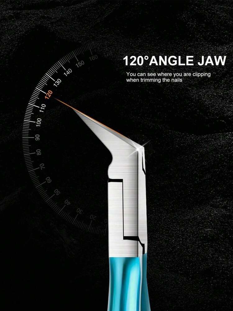 Ultra-Sharp Precision Nail Clippers - Professional-Grade Thick Nail Trimmer & Edge Cutter For Ingrown Paronychia Correction, Perfect At-Home Manicure & Pedicure, Easy To Use & Clean,Bag,Organizer,Storage - Blue - View 12