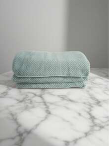 1条（轻薄款）珊瑚绒纯色菠萝图案，轻便毛巾或浴巾。珊瑚绒超细纤维柔软吸水，家用速干毛巾，浴室浴巾。请选择您需要的尺寸 - 薄荷綠 - 查看 2