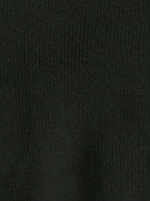 SHEIN Baby Girl Casual Strawberry Jacquard Cardigan, Autumn/Winter Fall - Black - View 5