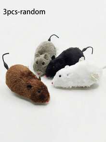 1pc Cat Toys Tease Cats And Mice Plush Simulation Self-Hilarity To Relieve Boredom And Eliminate Kittens Teasing Cat Pet Supplies