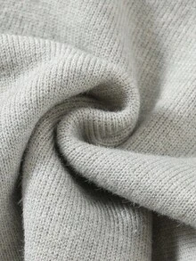 SHEIN Babyboy/Babygirl Khaki Casual Minimalist Turtleneck Sweater, Autumn/Winter Fall - Multicolor - View 5