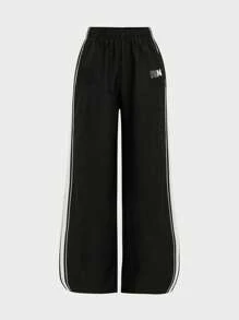 SHEIN Girlism 3pcs/Set Teen Girl Casual Outfit, Including Hoodie Sweatshirt, Spaghetti Strap Backless Top, And Elastic Waist Pants, Back To School Wear, Autumn, Streetwear, Concert Outfit Fall Winter - Multicolor - View 10