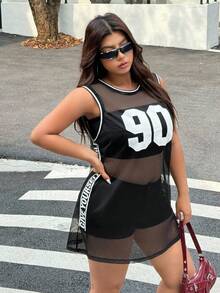 SHEIN EZwear Dreamy Mini Dress With Contrasted Flared Hemline, Waist Tie, Ruffle Cup, Rose Embroidery, Layered Skirt, Adjustable Spaghetti Strap