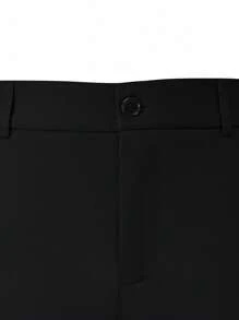 Manfinity Mode 男士纯色简约日常长袖西装 - 彩色 - 查看 4