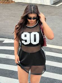 SHEIN EZwear Dreamy Mini Dress With Contrasted Flared Hemline, Waist Tie, Ruffle Cup, Rose Embroidery, Layered Skirt, Adjustable Spaghetti Strap