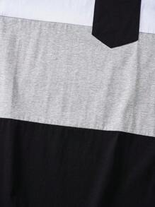 Manfinity NXTstreet Nam Áo ba lỗ Bông Khối màu Túi Patch - Nhiều màu - Xem 3