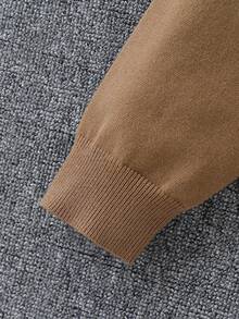 Áo khoác cardigan cho bé trai tuổi teen, áo cardigan kaki dáng suông cổ đứng có khóa kéo, áo len cổ lửng có khóa kéo, áo cardigan dài tay cổ tròn, mềm mại và thoải mái cho mùa thu và mùa đông. Thích hợp cho sử dụng hàng ngày, đi du lịch, nghỉ mát, ở nhà, và cho trẻ em mặc khi đi học trở lại vào mùa thu. - Cà phê nâu - Xem 6