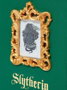 HARRY POTTER X SHEIN Book-Shaped Foil Print Box Shoulder Bag - Green - View 3