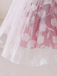 Glamorique Kids Nuevo estilo de vestido de fiesta de jacquard para niñas, adecuado para fiestas, salidas y ocasiones de primavera/otoño/invierno - Multicolor - Ver 5