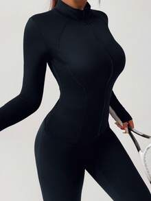 DAZY Sports Running Yoga Slim Fit Long Sleeve Jacket