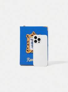 HARRY POTTER X SHEIN 书形铝箔印刷盒设计单肩包 - 藍色 - 查看 4