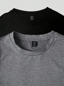 EMERY ROSE 大码基本款纯色圆领长袖T恤 - 彩色 - 查看 7