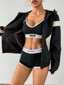 Exploreva Women Sports Jackets Winter Coats Winter Thermal Thick Warm Jackets, Winter Jacket Women's Casual & Outdoor Jacket Outdoor Hiking Jacket Women's Casual Jacket, Thermal Coats, Fall Winter Jacket, Thick Jacket KEEP WARM, Winter Coats Women Athleisure Jacket Black And Grey Jacket,Back To School