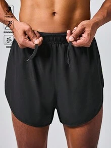 Manfinity Sport Polished Men's Quick-Dry Seamless Minimalist Casual Sports Shorts Glowmode Workout