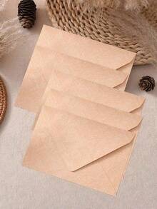 10 件/包高档商业信封、豪华婚礼请柬、名片、精美文具、礼品卡、VIP 邀请函，包括信头、信封和蜡封，圣诞节