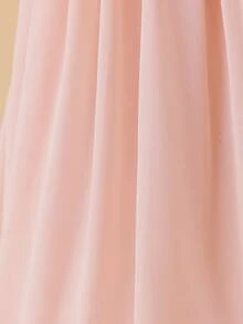 Glamorique Kids 年轻女孩优雅闪亮亮片无袖雪纺派对连衣裙，粉色 - 粉色 - 查看 8