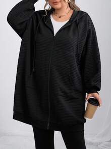 SHEIN CURVE+ Plus Size Skeleton Print Knit Elastic A-Line Dress, HalloweenGoth/Gothic Women Clothes/Halloween Plus Size /Halloween Costume,Fall Clothes For Women Winter Autumn/Autumn /Winter