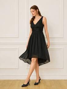 CUCCOO HITCHD 女士后绑带蝴蝶装饰洛丽塔风格高跟鞋，酒红色 - 黑色 - 查看 9