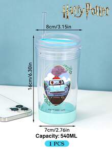 HARRY POTTER X SHEIN 1PC Straw Cup, Reusable Drinking Iced Coffee Cup, Wagon Cup, Adult And Children's Gifts - Multicolor - View 8