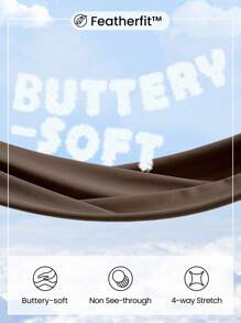 GLOWMODE 24英寸featherfit™ Peekaboo不對稱剪裁單寧玩偶裝,低衝擊瑜伽日常使用 - 肉桂靈感 - 查看 4