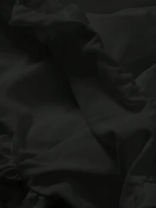 SHEIN Nova Glow Tween Girls Elegant Solid White Color Stand Collar Bachelorette Dress Y2k Dress , Suitable For Casual Daily Wear & School Daily , Back To School,Graduation Dress Black Dress Bubble Hem Girls Sleeveless Dress Girls Black Dress Kids Black Dress Tween Black Dress Black Dress Girl Black Dress For Tweens Black Dress Kid Girl