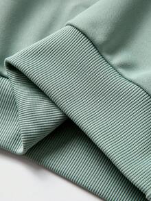 JNSQ 2pcs Young Girl Casual Outfit Set, Loose Fit Crew Neck Long Sleeve Sweatshirt With Funny Letter Print On Back And Matching Loose Sweatpants, Comfortable Fashion Sportswear Set For Autumn/Winter, Suitable For Daily Wear, Outdoor Activities, Vacation, Streetwear, Party And Leisure Fall