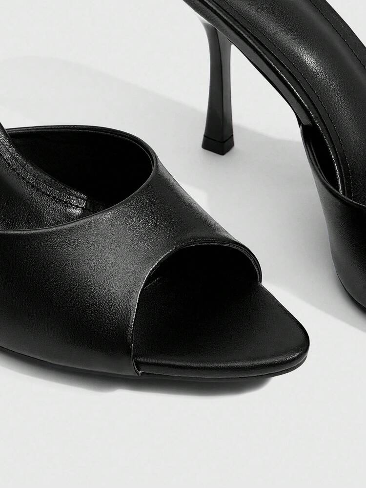 CUCCOO SZL Women's Pointed Toe Stiletto High Heel Black Sexy Ladies High Heel Sandals, Suitable For Date Night, Nighttime Outfit, Bad Girl Style