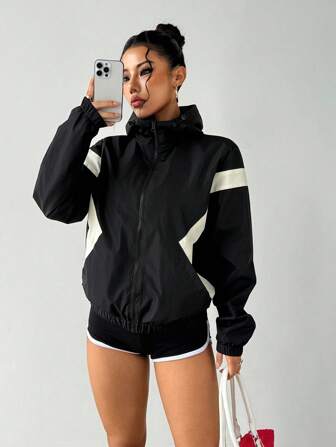 Exploreva Women Sports Jackets Winter Coats Winter Thermal Thick Warm Jackets, Winter Jacket Women's Casual & Outdoor Jacket Outdoor Hiking Jacket Women's Casual Jacket, Thermal Coats, Fall Winter Jacket, Thick Jacket KEEP WARM, Winter Coats Women Athleisure Jacket Black And Grey Jacket,Back To School