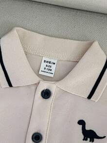 Souflis Souflis 男婴幼儿新生儿休闲日常外出绅士风 Polo 衫 + 短裤套装，军绿色