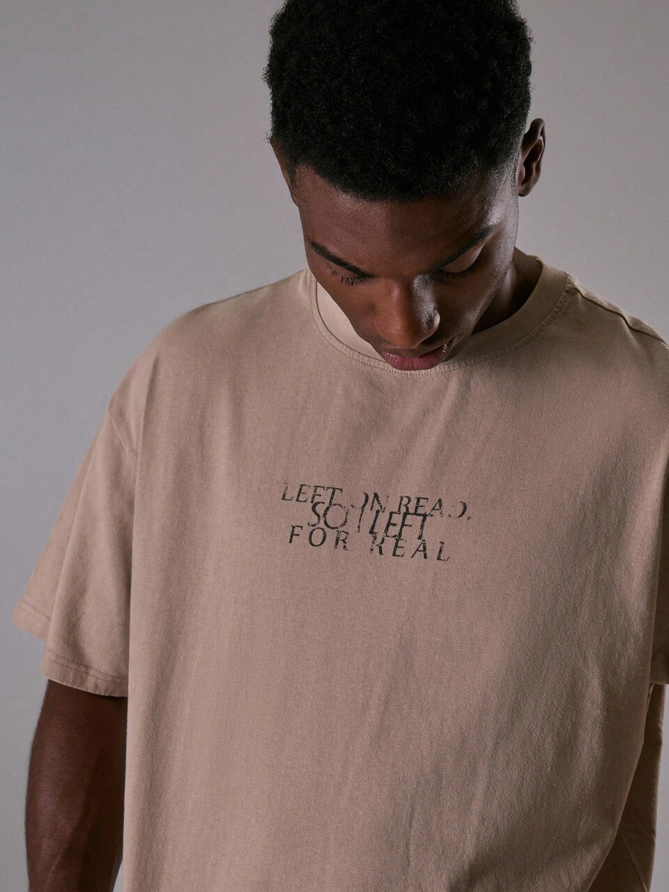 Short Sleeve Crew Neck Oversized Slogan Graphic T-Shirt SPRING/Fall