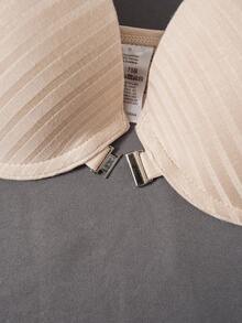 SHEIN 3件套前开扣性感蕾丝拼接文胸套装 - 彩色 - 查看 6