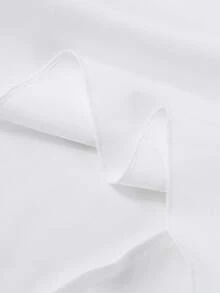 女孩都市通勤优雅轻盈正式束腰派对连衣裙 - 白色 - 查看 6