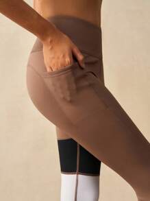 VARSIVA 女士紧身裤 女士条纹不对称腰部休闲运动紧身裤 - 彩色 - 查看 6