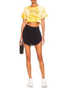 Roxy Sports Tees & Tanks Moisture-Wicking Breathable Classic Fit Home Travel Daily ARJZT06981-YHV0 - Kuning - View 3
