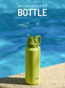 Cirelle 优质 750 毫升不锈钢宽口杯，健身补水伴侣，三层真空隔热，防漏防汗，登山扣，淡粉色、薄荷绿、白色 - 彩色 - 查看 4