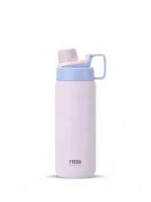 Cirelle 优质 750 毫升不锈钢宽口杯，健身补水伴侣，三层真空隔热，防漏防汗，登山扣，淡粉色、薄荷绿、白色 - 彩色 - 查看 17